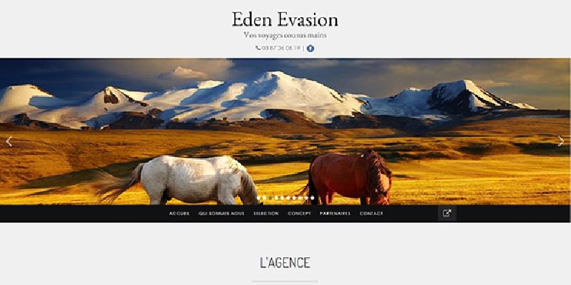site vitrine responsive Eden Evasion - 