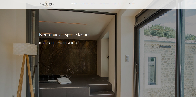 site vitrine Le Spa de Jastres - 