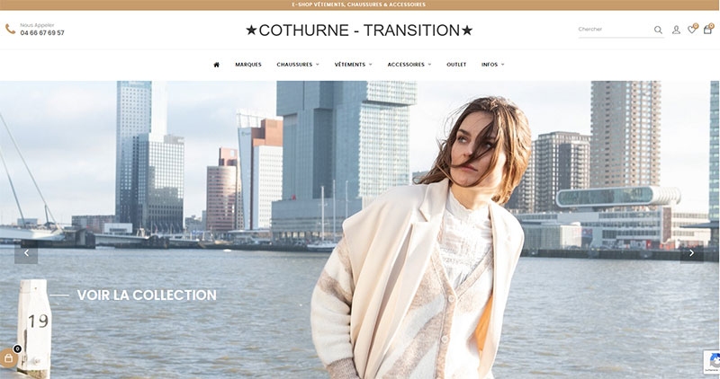 Site e-commerce PRESTASHOP COTHURNE - 